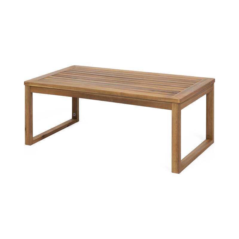 Samwell Acacia Wood Outdoor Loveseat and Coffee Table Set by Christopher Knight Home