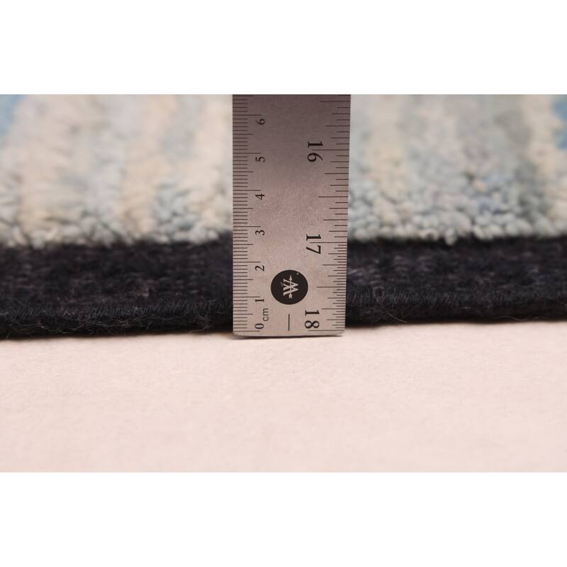 ECARPETGALLERY Hand-knotted Pak Finest Marrakesh Light Blue Wool Rug - 9'4 x 12'1