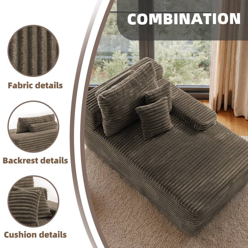 Cathy 41" W No Assembly Required Chaise Lounge