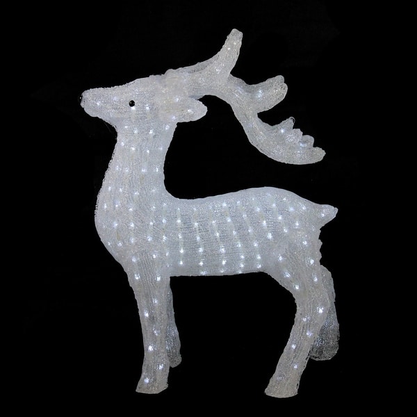 Shop Black Friday Deals On 28 5 Prelit Commercial Grade Reindeer Tabletop Christmas Decor Overstock 18239794