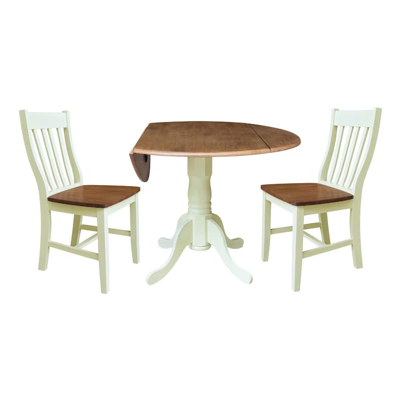 42" Dual Drop Leaf Dining Table with Chairs