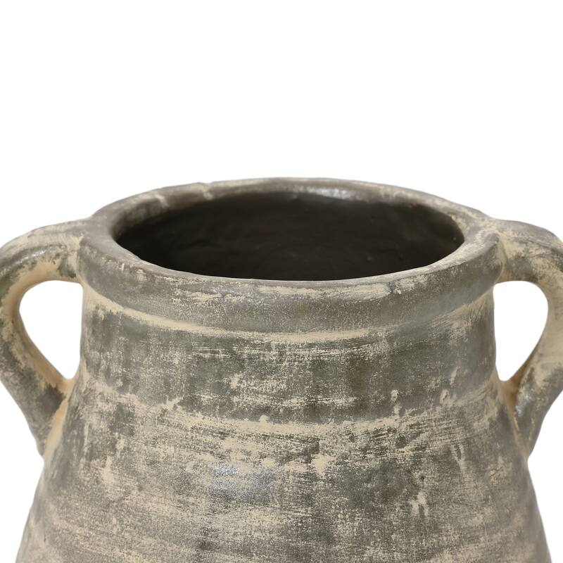 Rustic Farmhouse Brown Jug Terracotta Vase (Single)