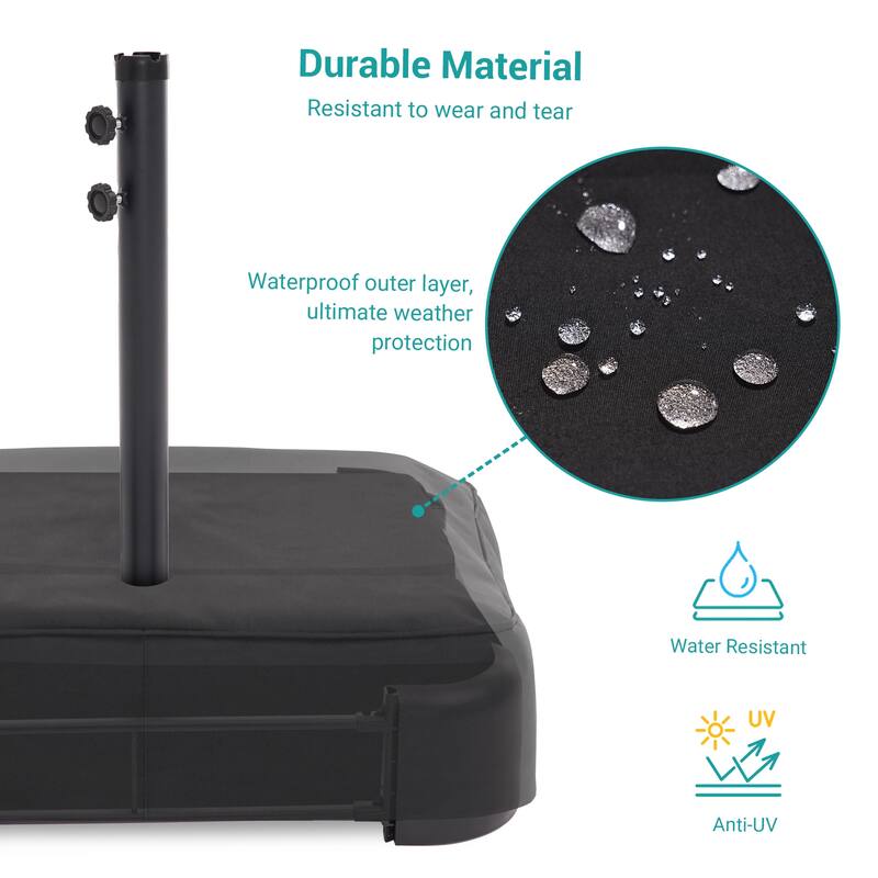 BONOSUKI 320LBs Heavy Duty Patio Market Umbrella Base