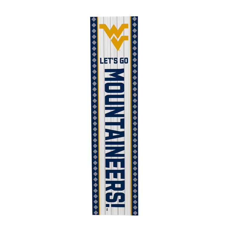 47" Double Sided Seasonal Porch Leaner, West Virginia University - 47" x 11.25"