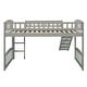 preview thumbnail 9 of 22, Twin size Loft Bed with Slide and Ladder, Wood