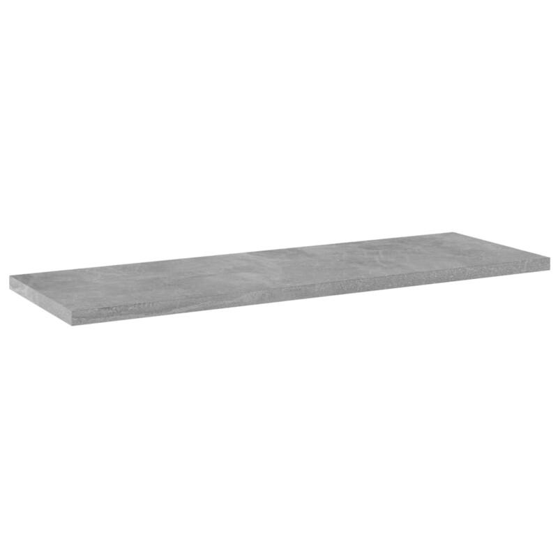 vidaXL Bookshelf Boards 8 pcs Concrete Gray 23.6"x7.9"x0.6" Chipboard