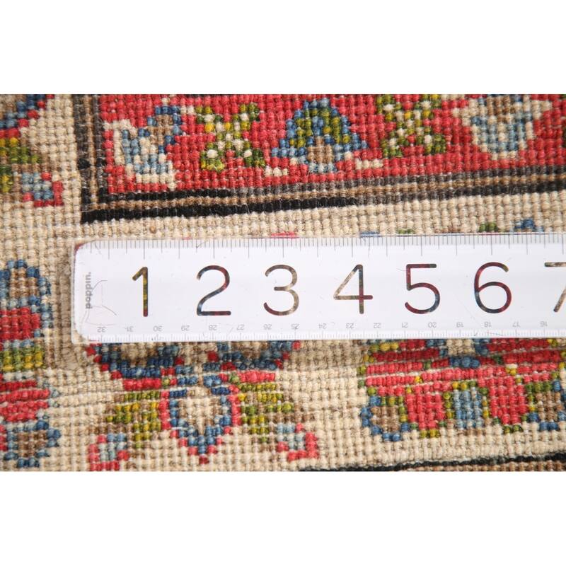 Geometric Kazak Oriental Accent Rug Handmade Wool Carpet - 2'8" x 4'1"