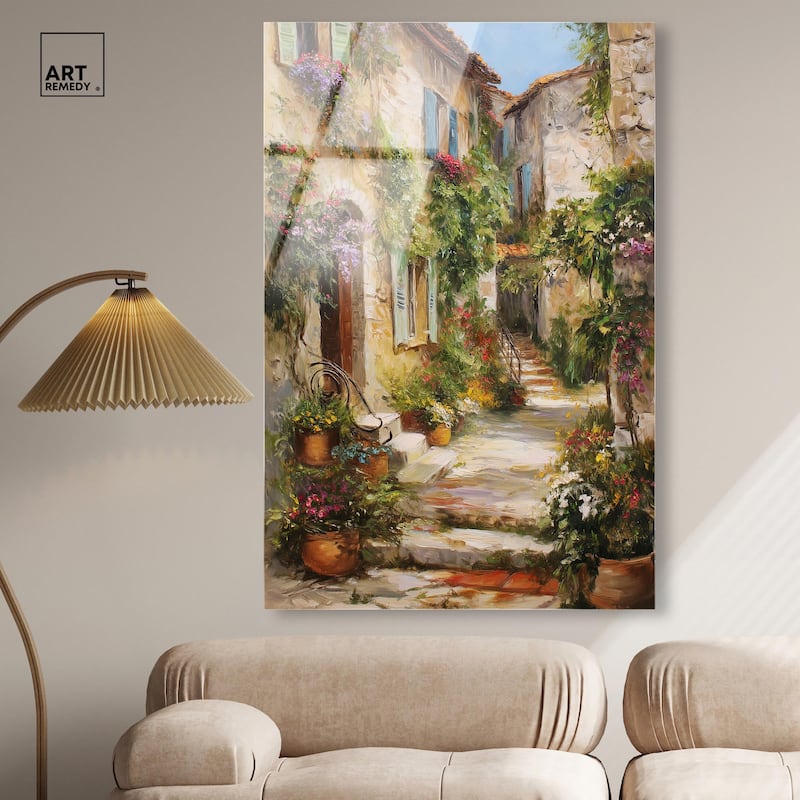 Mediterranean Charm II Acrylic by Art Remedy, Ready to Hang