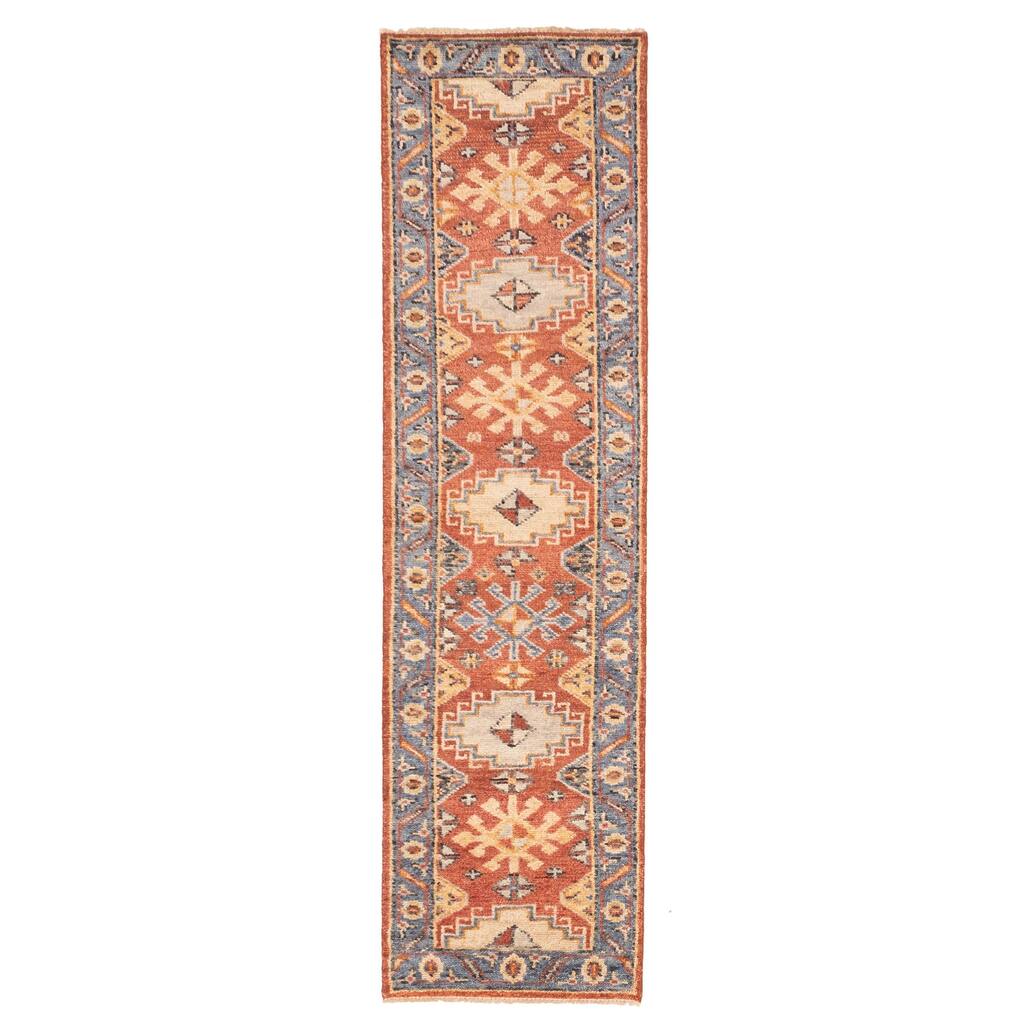ECARPETGALLERY Hand-knotted Jules Serapi Dark Copper Wool Rug - 2'8 x 9'11