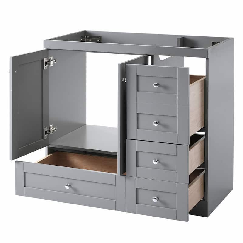 36 inch MDF Freestanding Bathroom Vanity without Counter Top