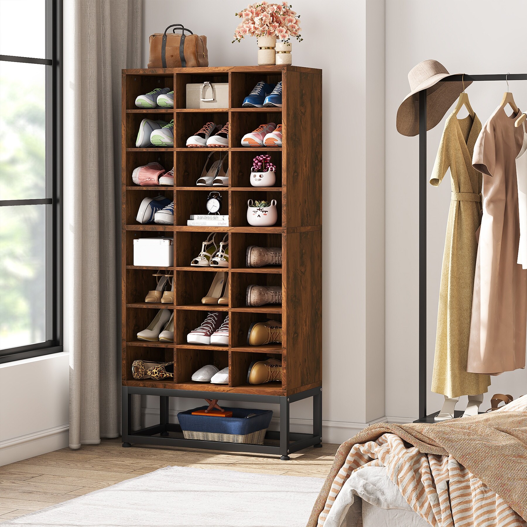 https://ak1.ostkcdn.com/images/products/is/images/direct/a1be0338712c5dbb4a7c46bf0f2161f64b578228/Shoe-Cabinet%2C-8-Tier-Shoe-Storage-Organizer-Rack-with-24-Cubbies.jpg