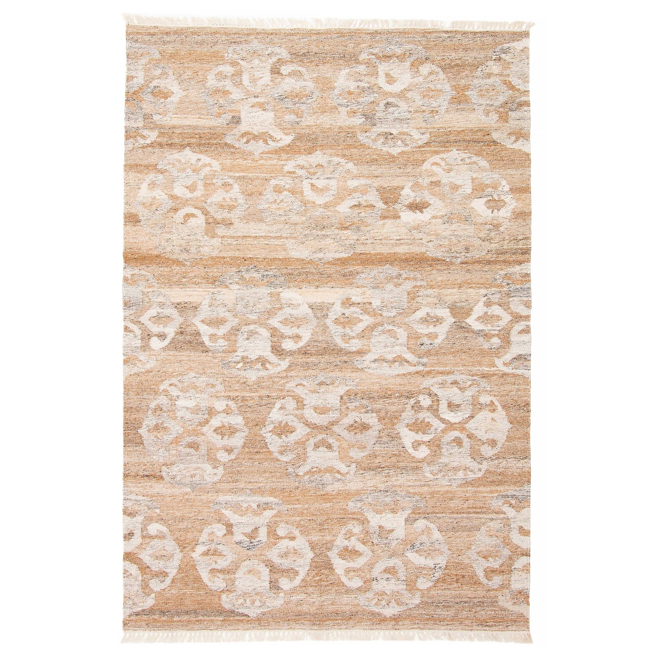 ECARPETGALLERY Flat-Weave Ankara FW Brown Wool Kilim - 5'1 x 8'1