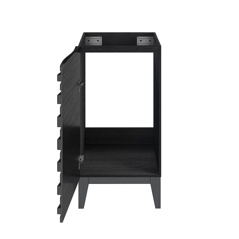 Cascade 18" Bathroom Vanity In Black - Cabinet