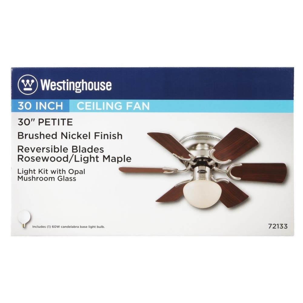 Shop Westinghouse 7213300 Petite Single Light 6 Blade Hugger