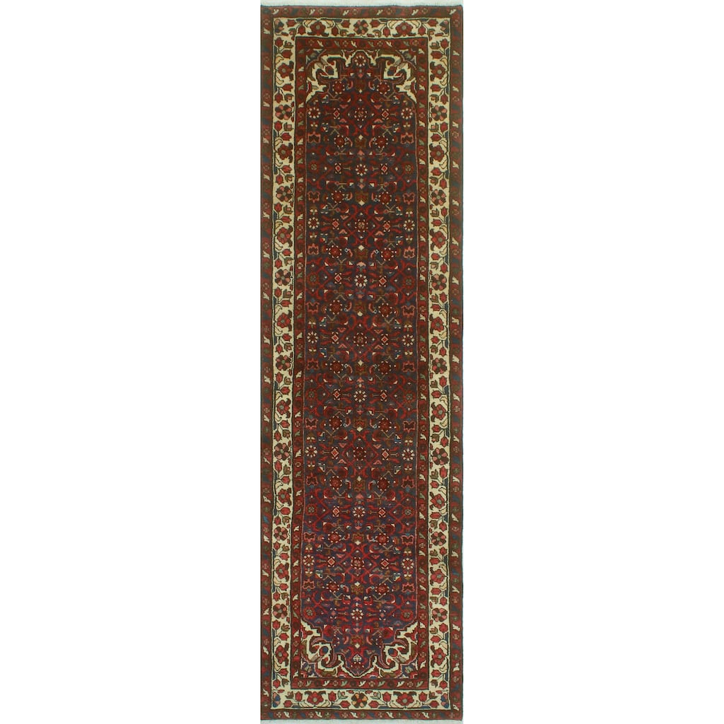 Noori Rug Fine Vintage Distressed Murium Navy/Ivory Runner - 2'10" x 10'7"