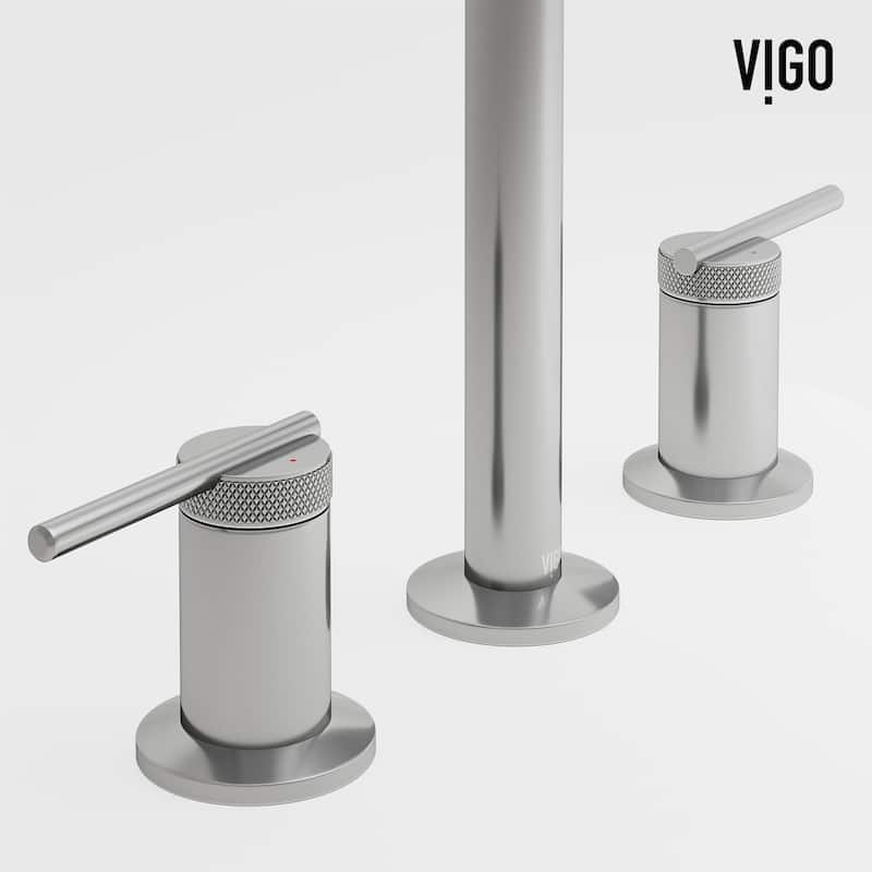 VIGO Sterling 7" H 2-Handle Widespread Bathroom Faucet
