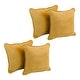 preview thumbnail 11 of 19, Blazing Needles 18-Inch Microsuede Throw Pillows (Set of 4) Lemon