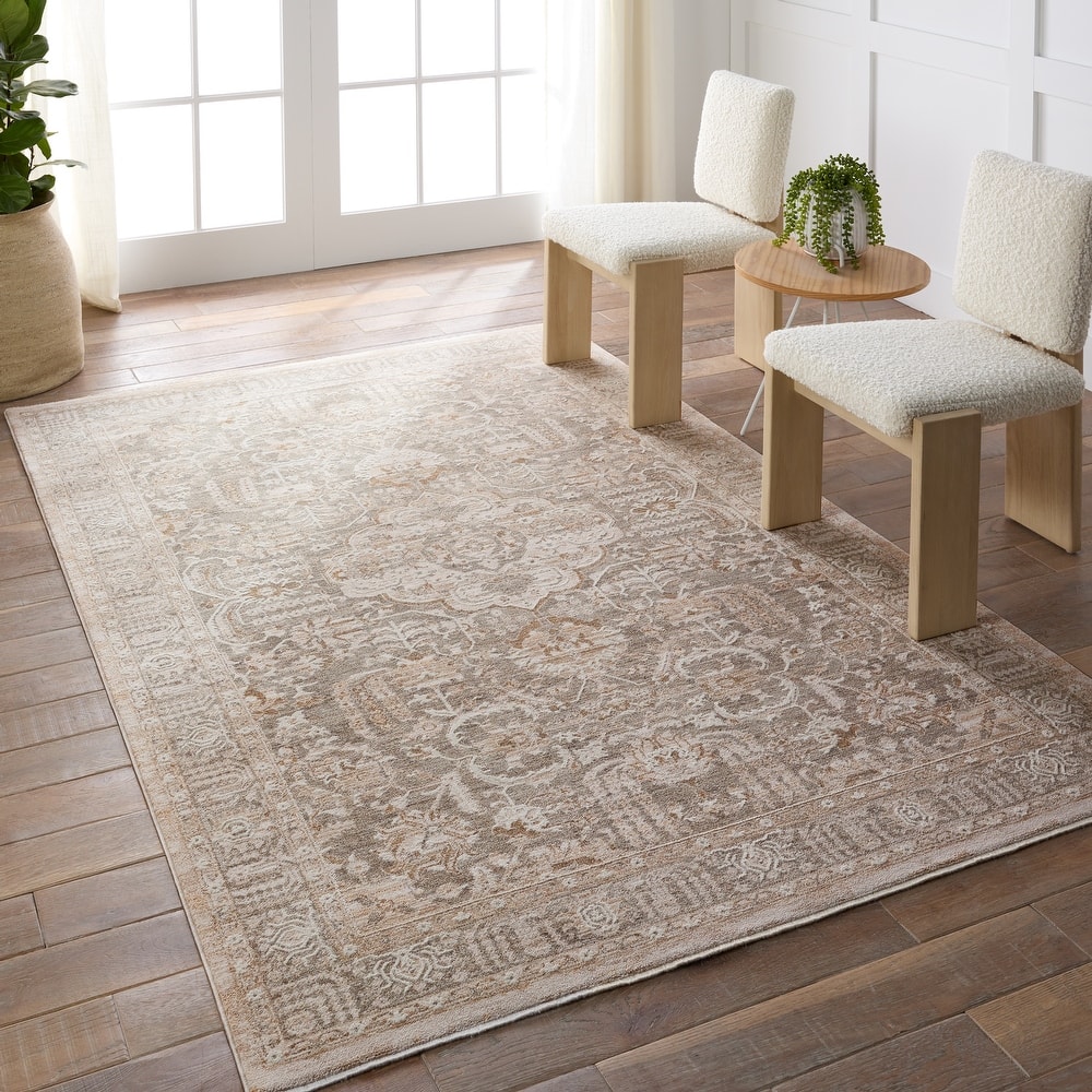Olexa Medallion Beige/Gray Rug