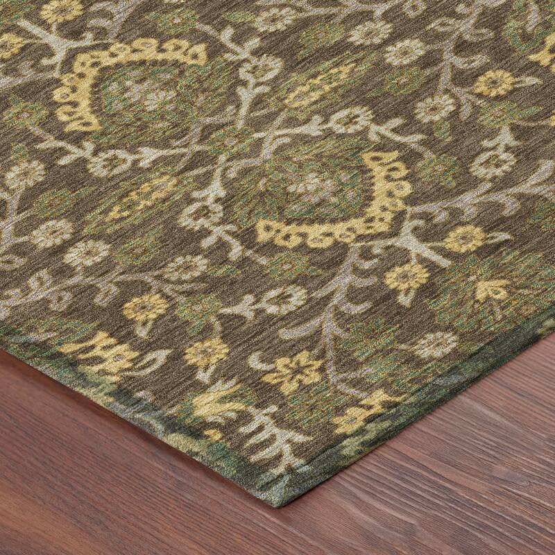 Machine Washable Indoor/ Outdoor Traditional Hartman Chantille Rug