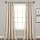 preview thumbnail 1 of 30, Lush Decor Faux Linen Grommet Window Curtain Panel Pair - 84" x 52" Dark Linen