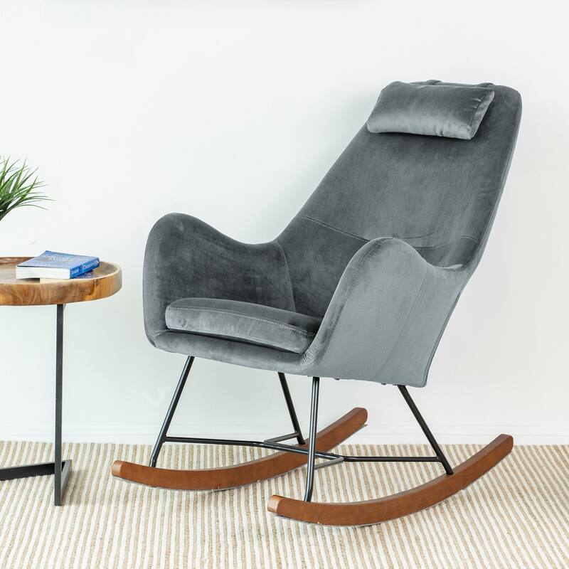 Hannah Mid Century Modern Rocking Chair
