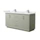 Option Light Green / White Cultured Marble Top / Brushed
