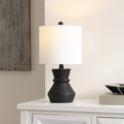 SAFAVIEH Home Lighting Collection Roslyn 18" Modern & Contemporary Table Lamp - 9" W x 9" D x 18" H