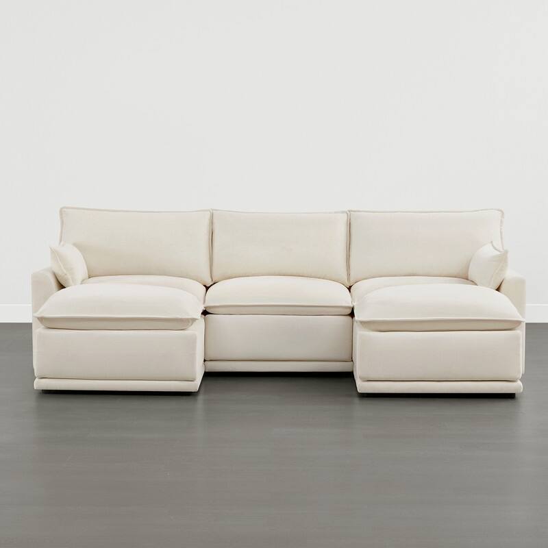 Spruce & Spring Modular Couch Oversized Sectional Sofa for Living Room