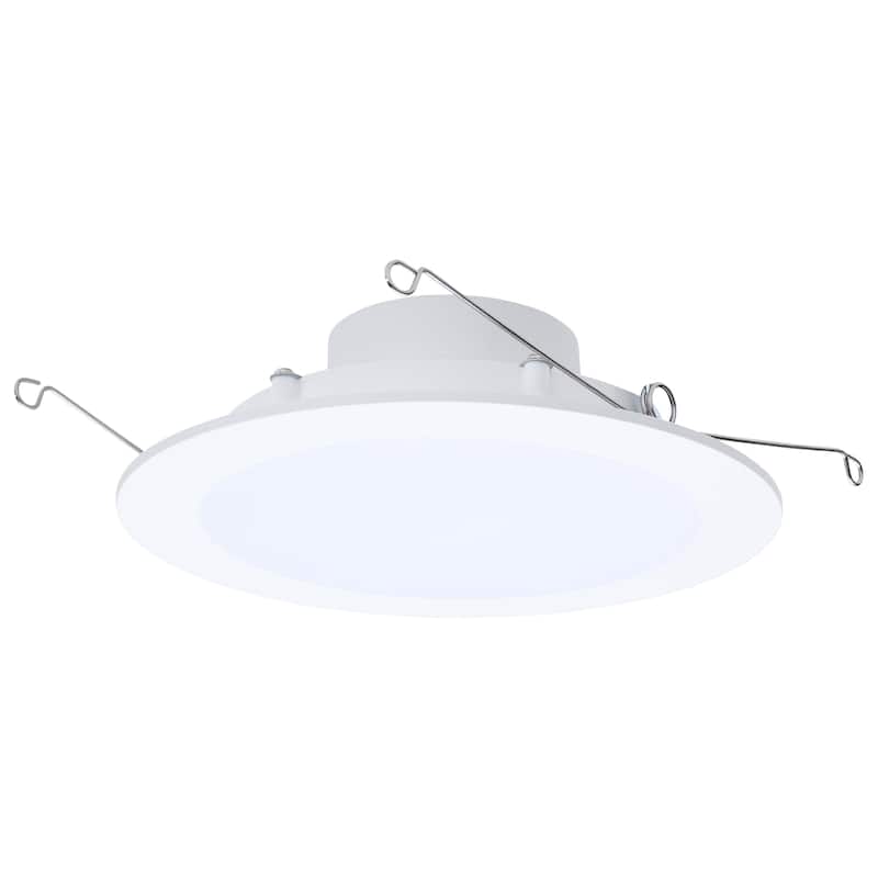 9/11/13W LED Downlight Retrofit 27K/30K/35K/40K/50K CCT 6 Inch Flat Wafer Round