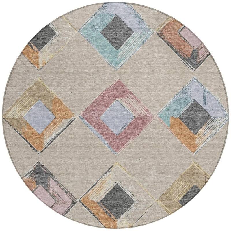 HomeRoots Geometric Transitional Rectangle Outdoor Rug