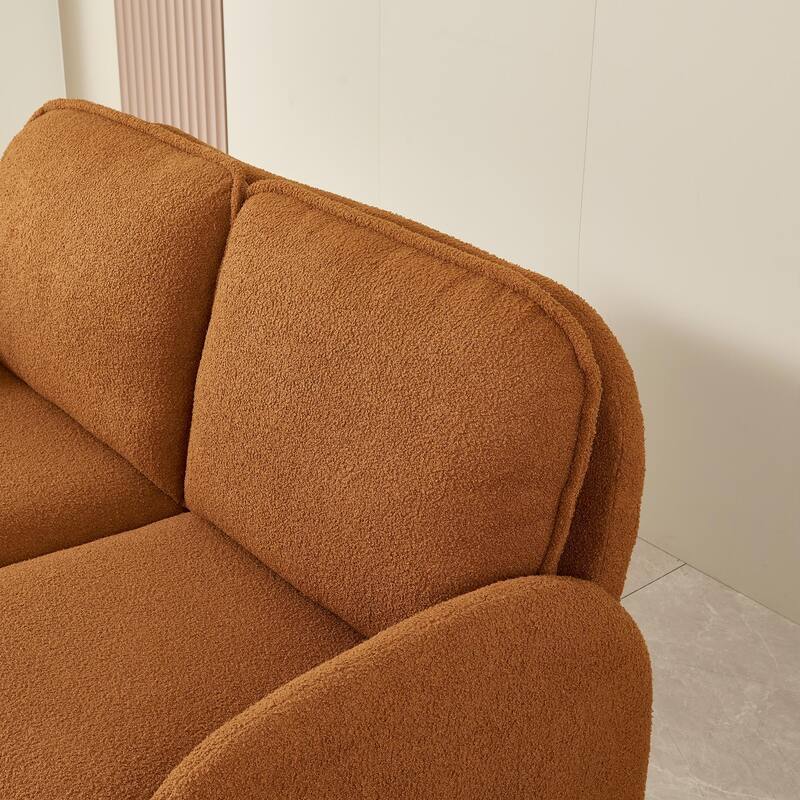 Modern Sherpa Upholstered Accent Chair