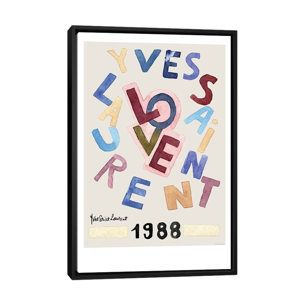 iCanvas "Vintage Love" by Mercedes Lopez Charro Framed Canvas Print