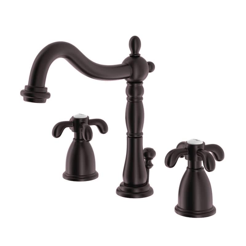Kingston Brass French Country Centerset Bathroom Faucet - Free Pop Up - Oil Rubbed Bronze