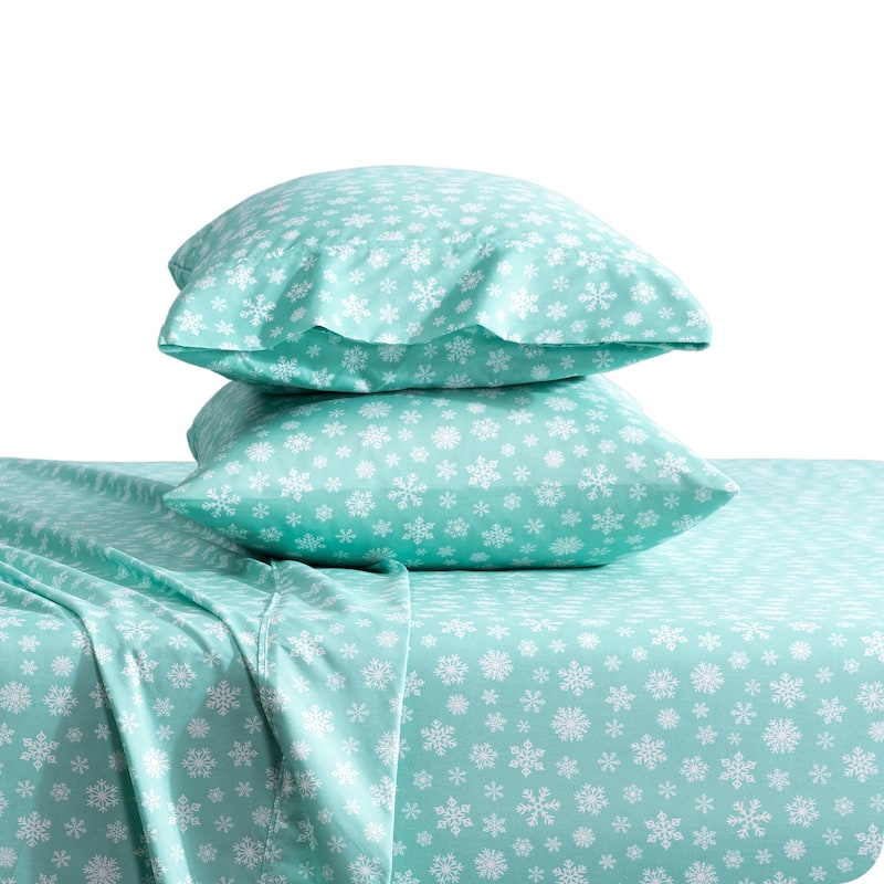 Bare Home Double Brushed Deep Pocket Printed Sheet Set