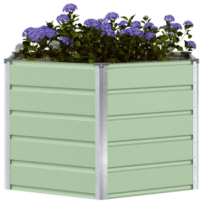 vidaXL Planter in Steel - 50.79 x 50.79 x 17.72 in.