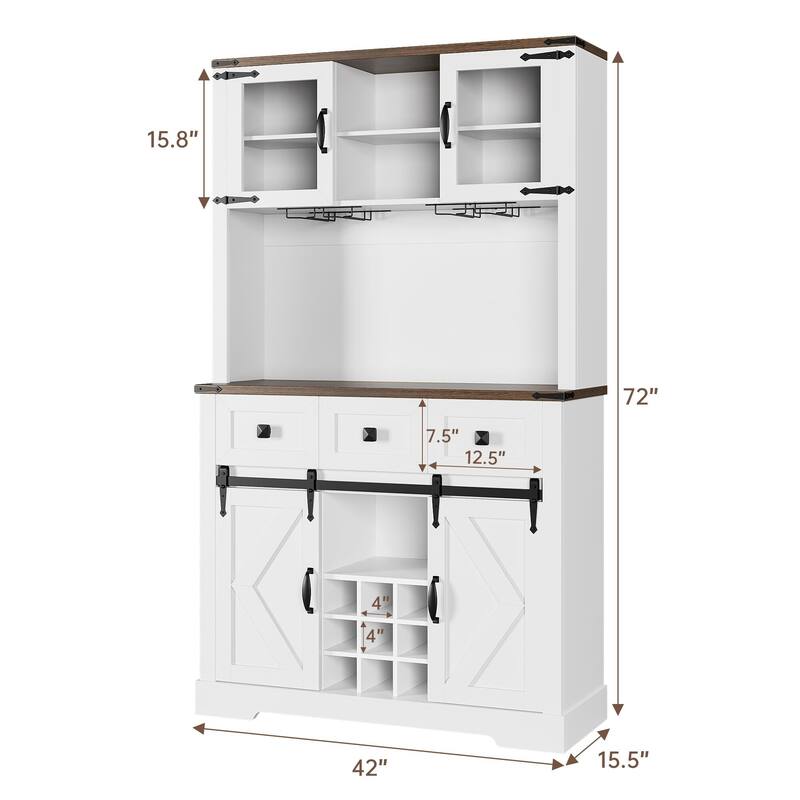 Farmhouse Buffet Cabinet with Storage