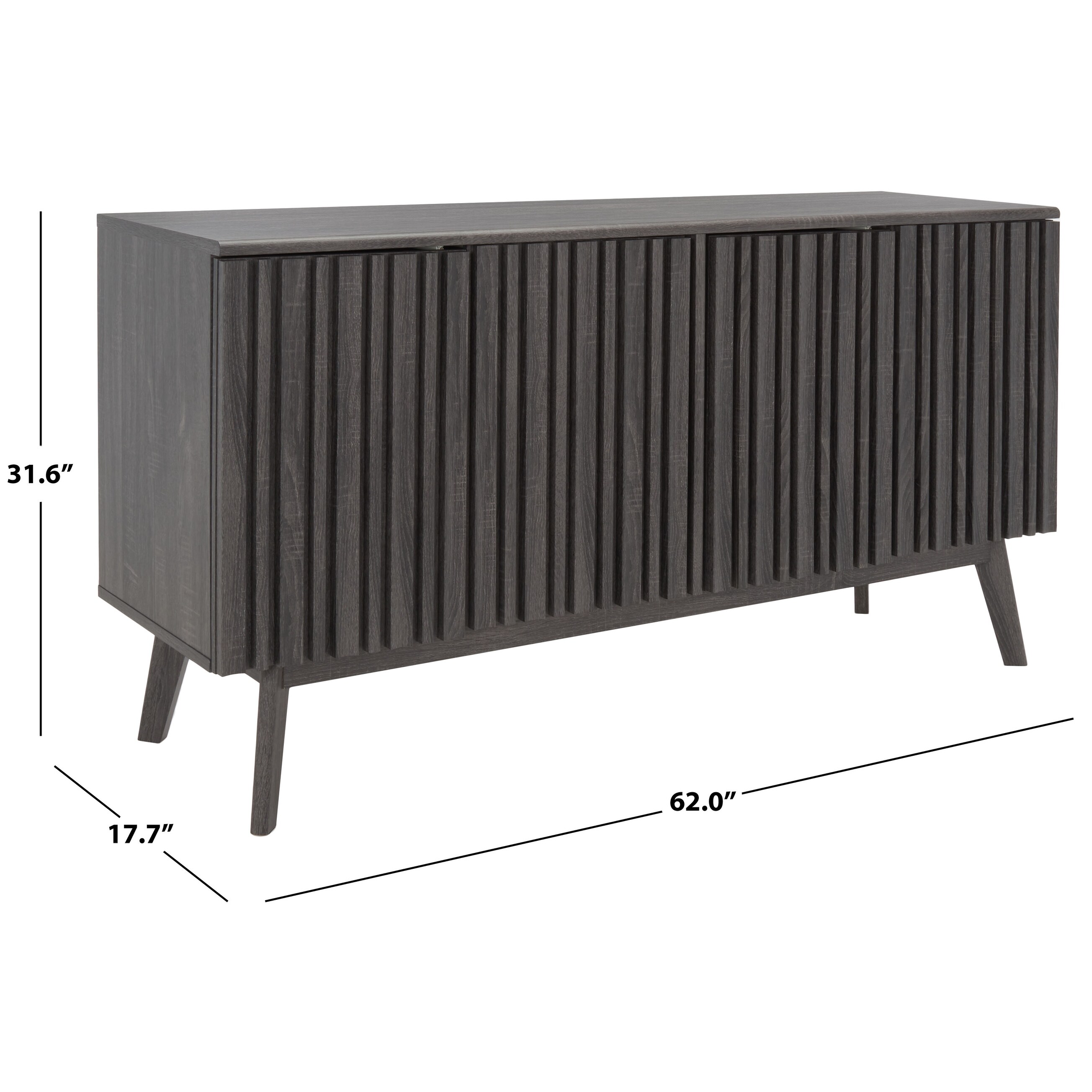 SAFAVIEH Home Helena 62-inch 4 Door 4 Shelf Media Stand