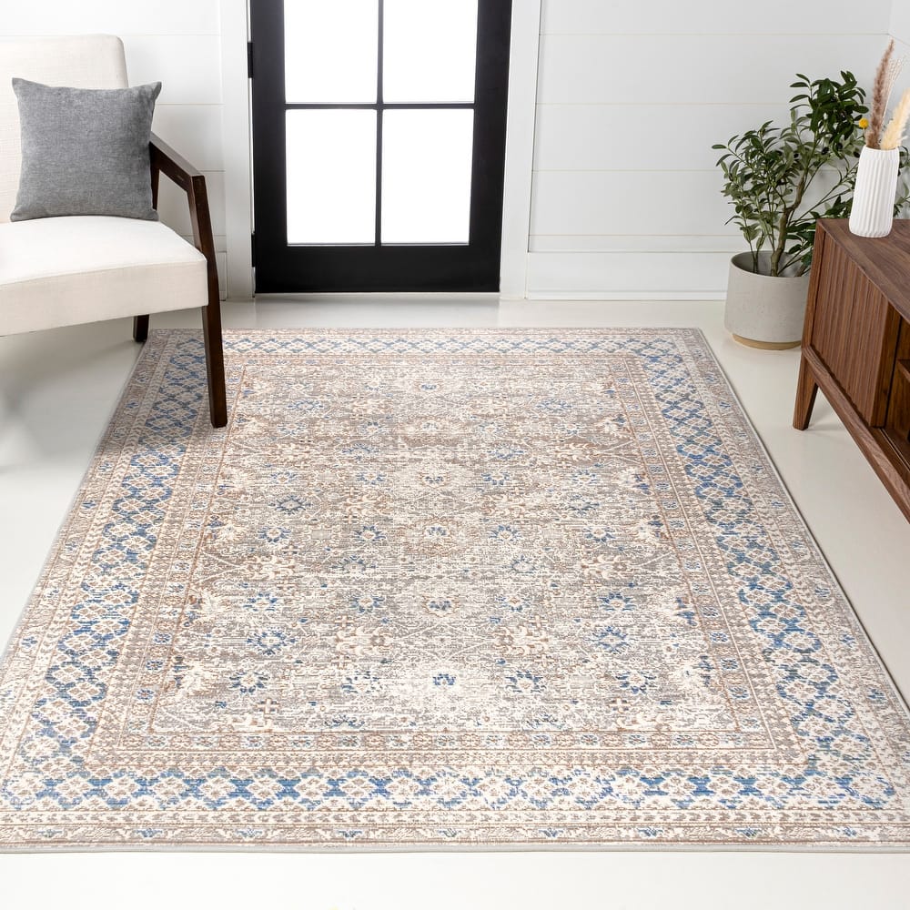 JONATHAN Y Xlendi English Country Argyle Area Rug