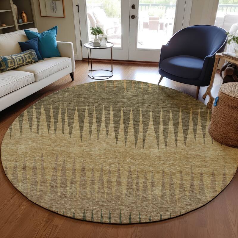 Machine Washable Indoor/ Outdoor Chantille Contemporary Ombre Rug