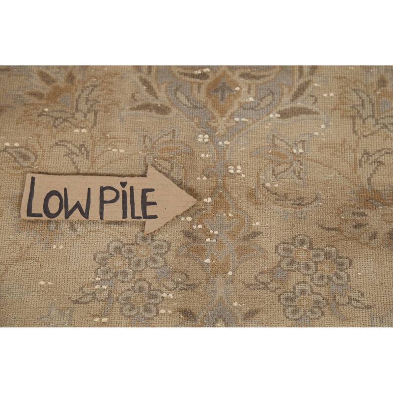 Hand Knotted Oriental 100% Wool Carpet Traditional Floral Brown Najafabad Area Rug - 12' 11'' X 9' 6''