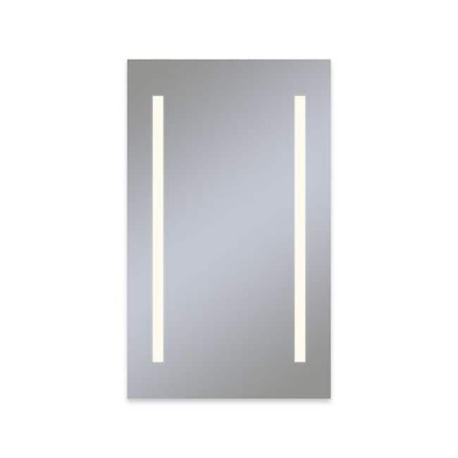 Robern 24 x 40 Inch Vitality Lighted Medicine Cabinet - Left Hinge - Mirror - Mirrored Finish