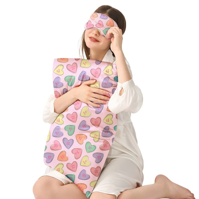 Wonderful Mulberry Silk Pillowcase and Eyemask Set