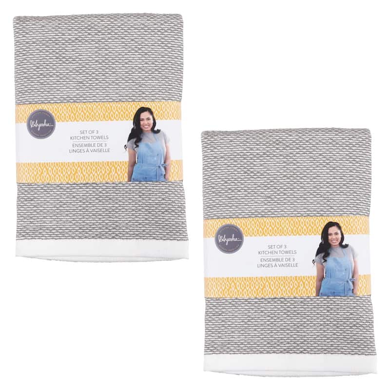KAF Home Ayesha Curry Mixed Utility Kitchen Towels, Set of 6