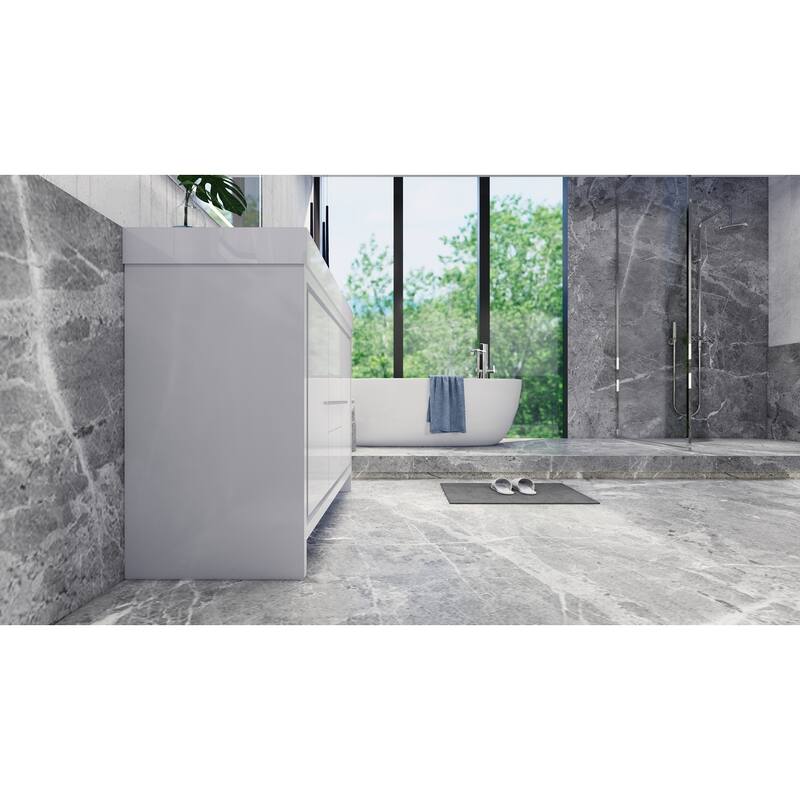 Dove 48'' Freestanding Vanity with Reinforced Acrylic Sink