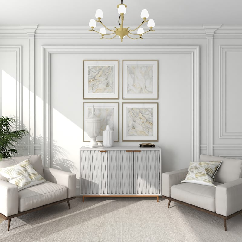 White Ceramic Tall Fluted Urn Living Room Decorative Jars with Grooves and Lid