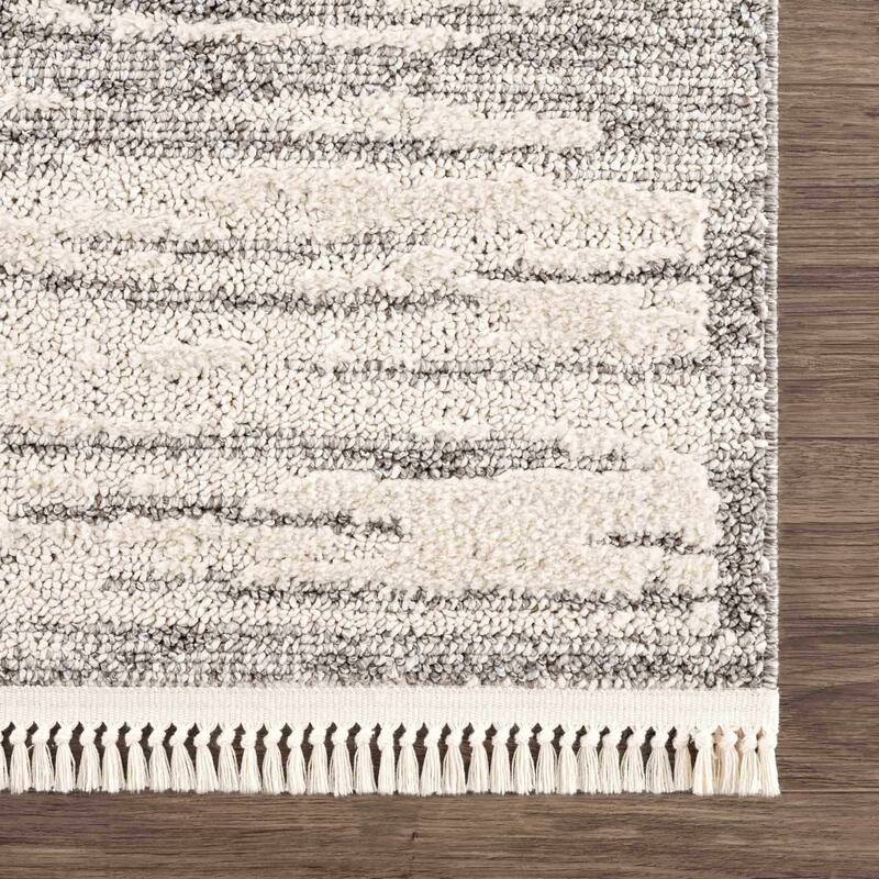 Hauteloom Munich Modern Farmhouse Bohemian Neutral Area Rug
