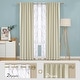 preview thumbnail 16 of 65, Deconovo Mix & Match Blackout and Bronze Print White Sheer 4 Piece Curtain Panel Set 52x108 Inch - Beige