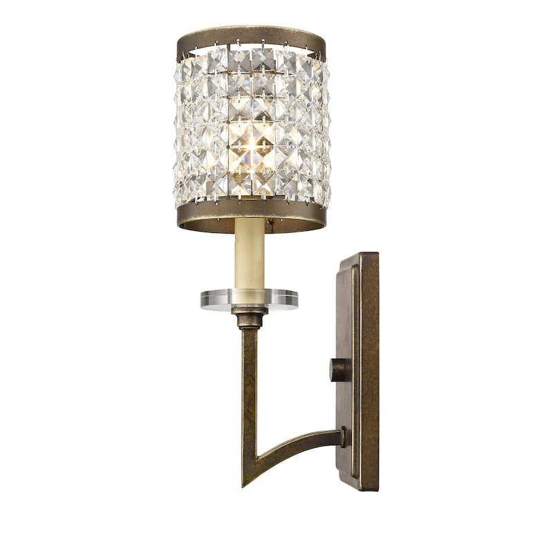 Livex Lighting 1-Light Painted Palacial Bronze Wall Sconce, 50561-64 - 5" W 15" H 6.5" EXT