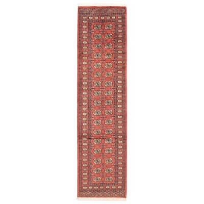 ECARPETGALLERY Hand-knotted Peshawar Bokhara Coral Wool Rug - 2'7 x 9'9