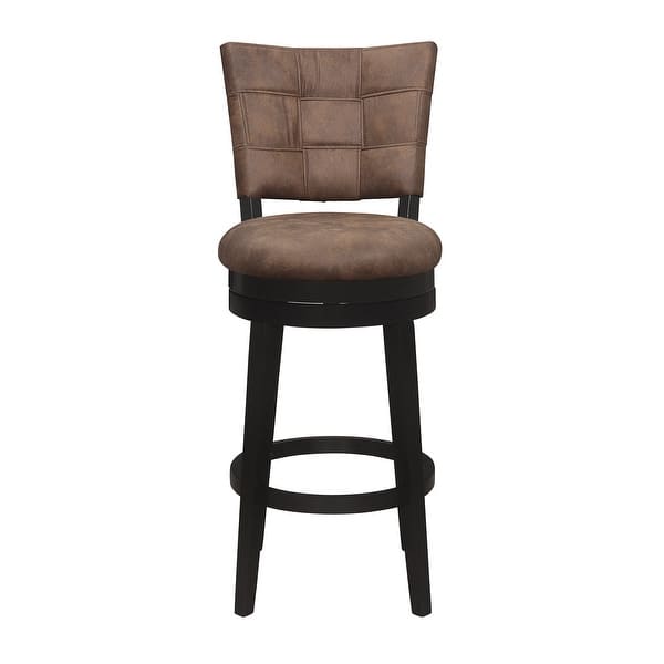 Hillsdale Furniture Kaede Wood and Upholstered Swivel Stool Bed Bath